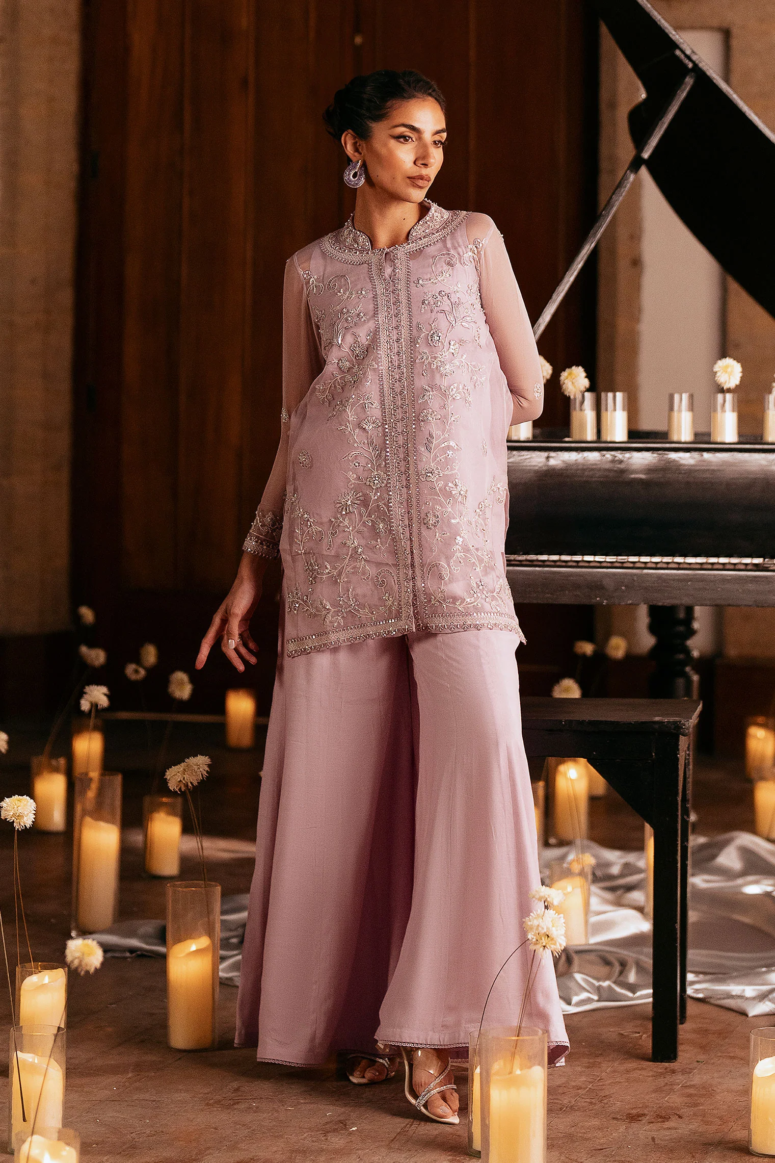 FW25DL-0350 LAVENDER 2PCS SHIRT WITH TROUSER - Image 5