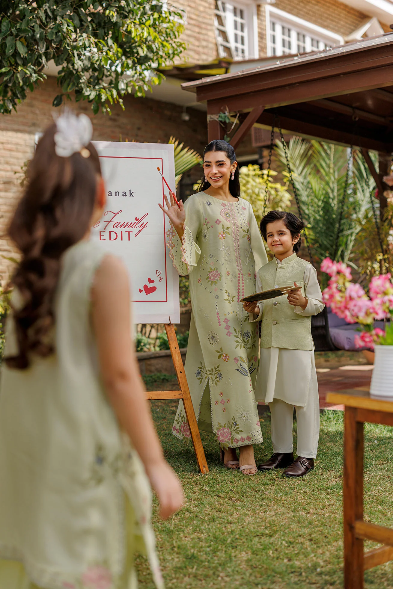 SS26DA-2904 MINT GREEN 2PCS EMBROIDERED KURTA WITH TROUSER - Image 14